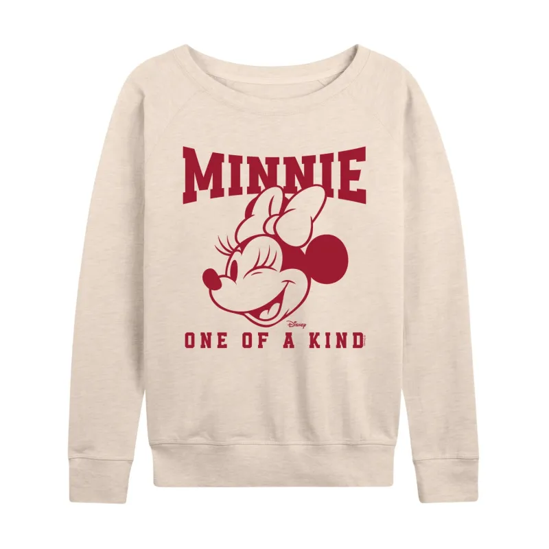 Disney - One Of Kind Minnie - Women's French Terry Long Sleeve Pullover made by Disney