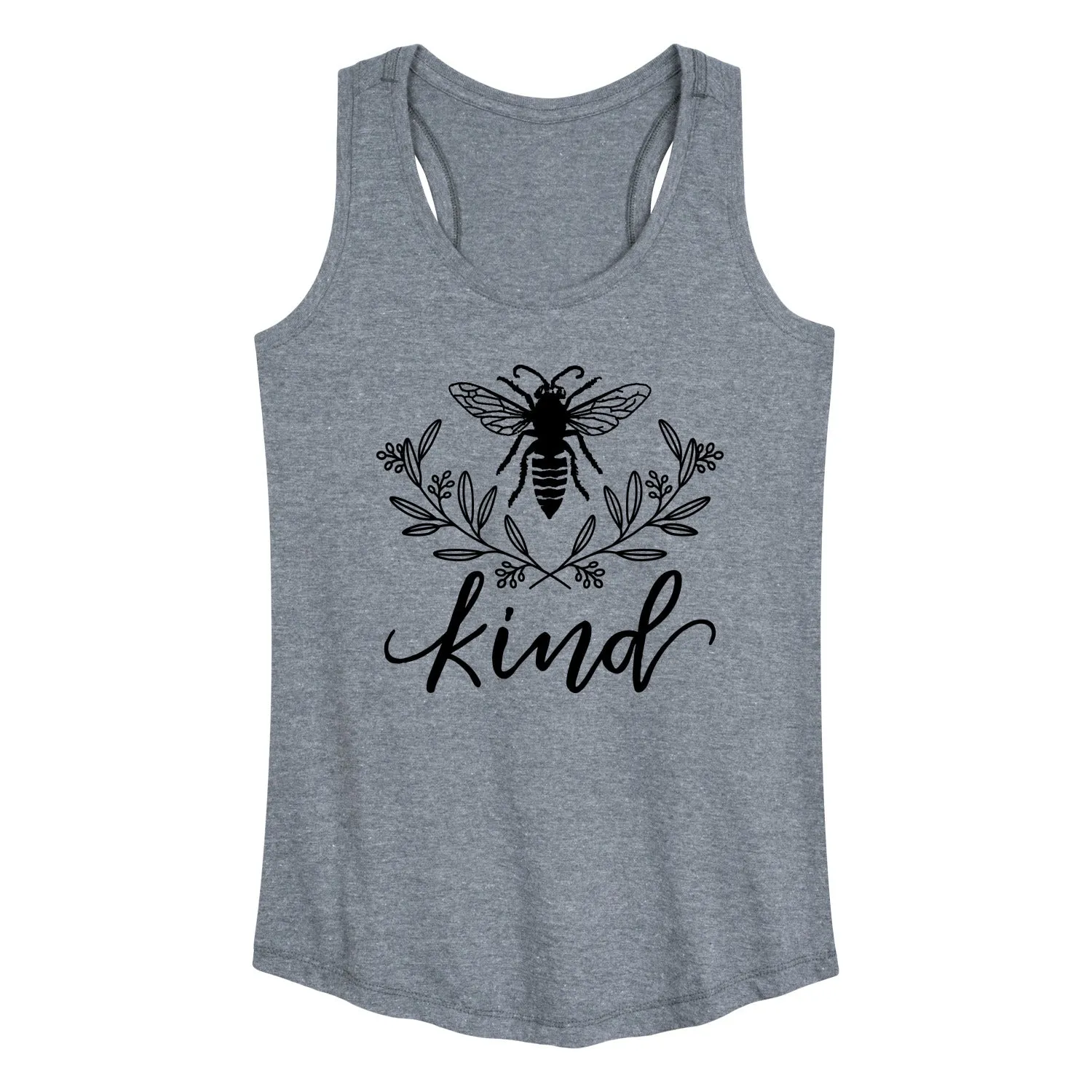 Instant Message - Bee Kind Floral - Women's Racerback Graphic Tank sold by Zulily