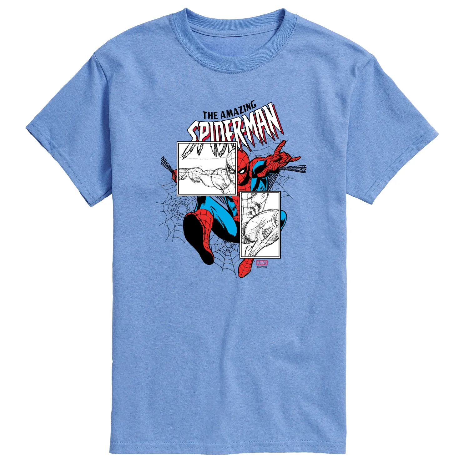 Marvel - Spiderman Sketch Blocks - Men's Short Sleeve Graphic T-Shirt sold by Zulily product image thumbnail 2