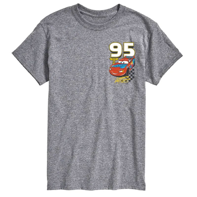 Cars - Lightning McQueen Race - Men's Short Sleeve Graphic T-Shirt made by Zulily