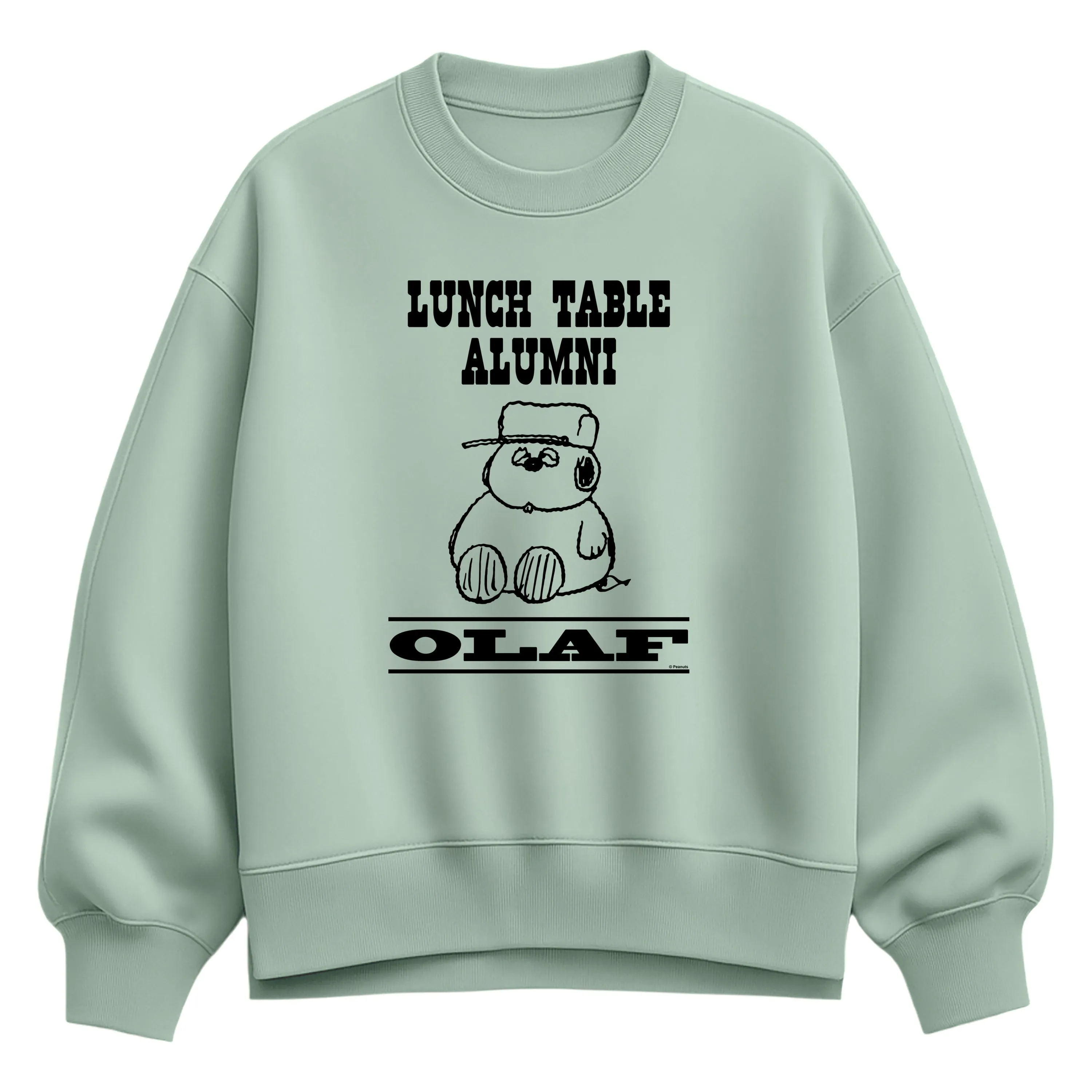 Peanuts - Lunch Table Alumni - Women's Oversized Fleece Crew Sweatshirt sold by Zulily product image thumbnail 3