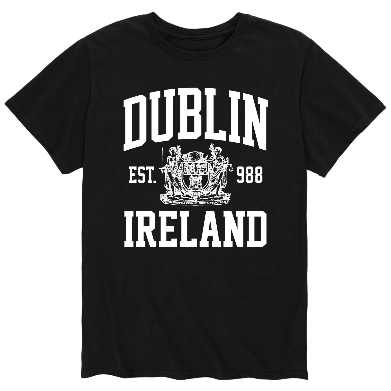 Instant Message - Dublin Collegiate White - Men's Short Sleeve Graphic T-Shirt sold by Zulily