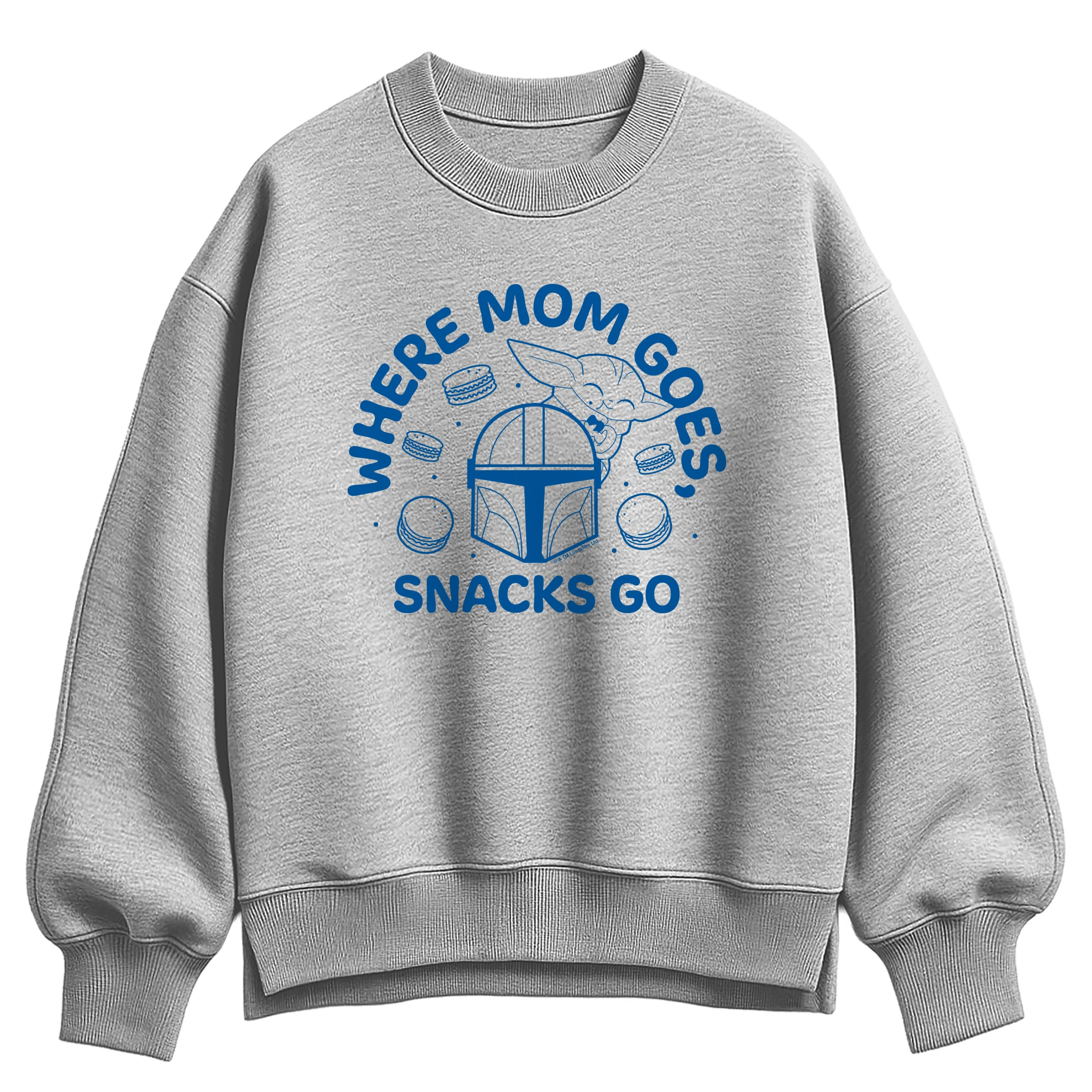 Star Wars - Where Mom Goes Snacks - Women's Oversized Fleece Crew Sweatshirt sold by Zulily product image thumbnail 2