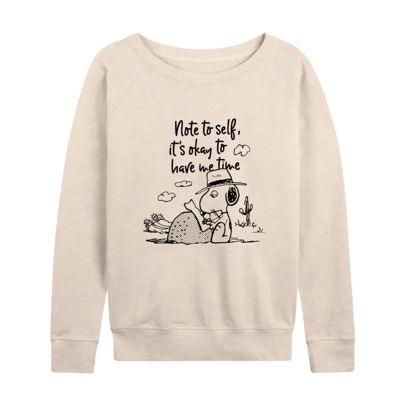 Peanuts - Spike Note - Women's French Terry Long Sleeve Pullover sold by Zulily