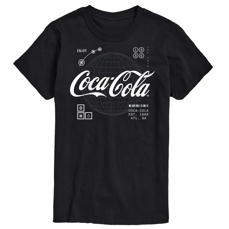 Coca-Cola - Logo Hud  - Men's Short Sleeve Graphic T-Shirt sold by Zulily