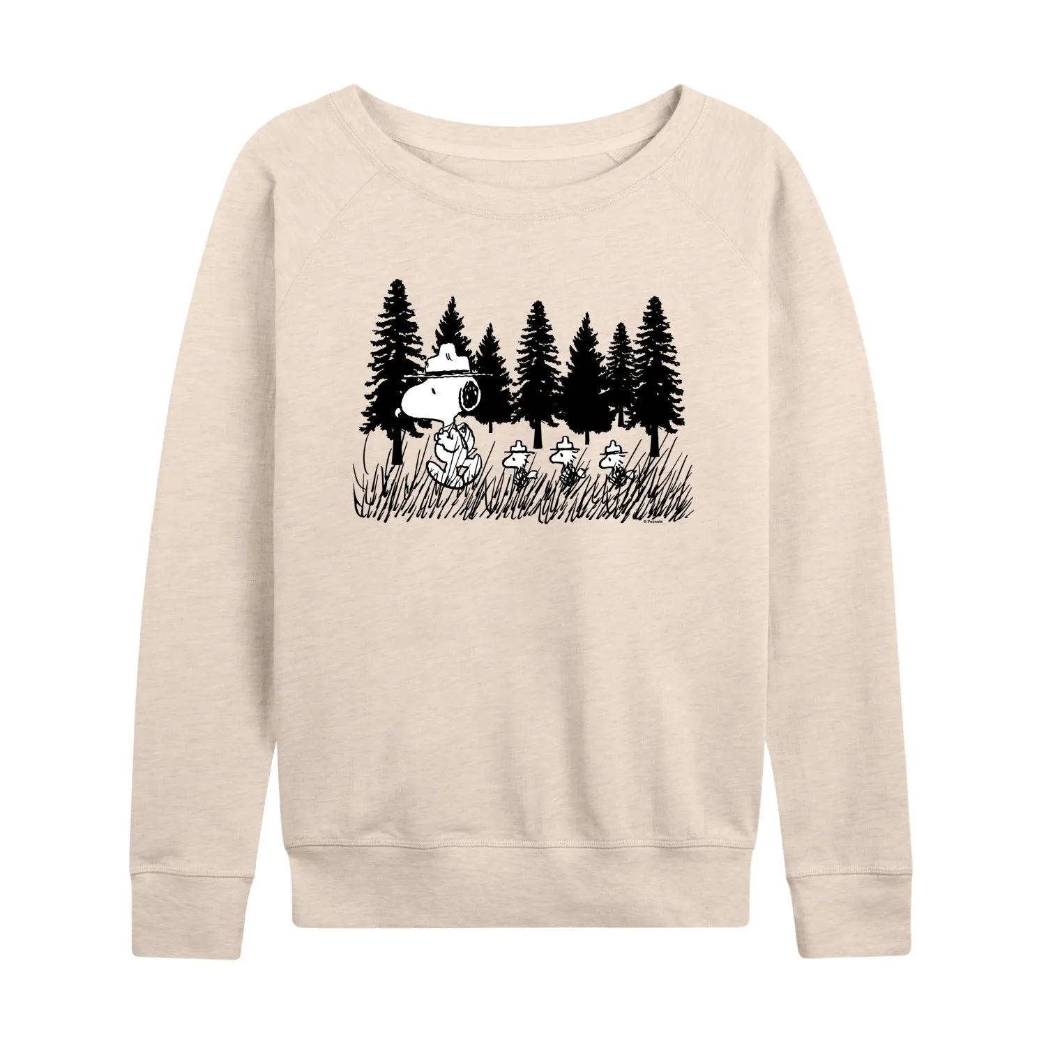 Peanuts - Troopping Along - Women's French Terry Long Sleeve Pullover sold by Zulily