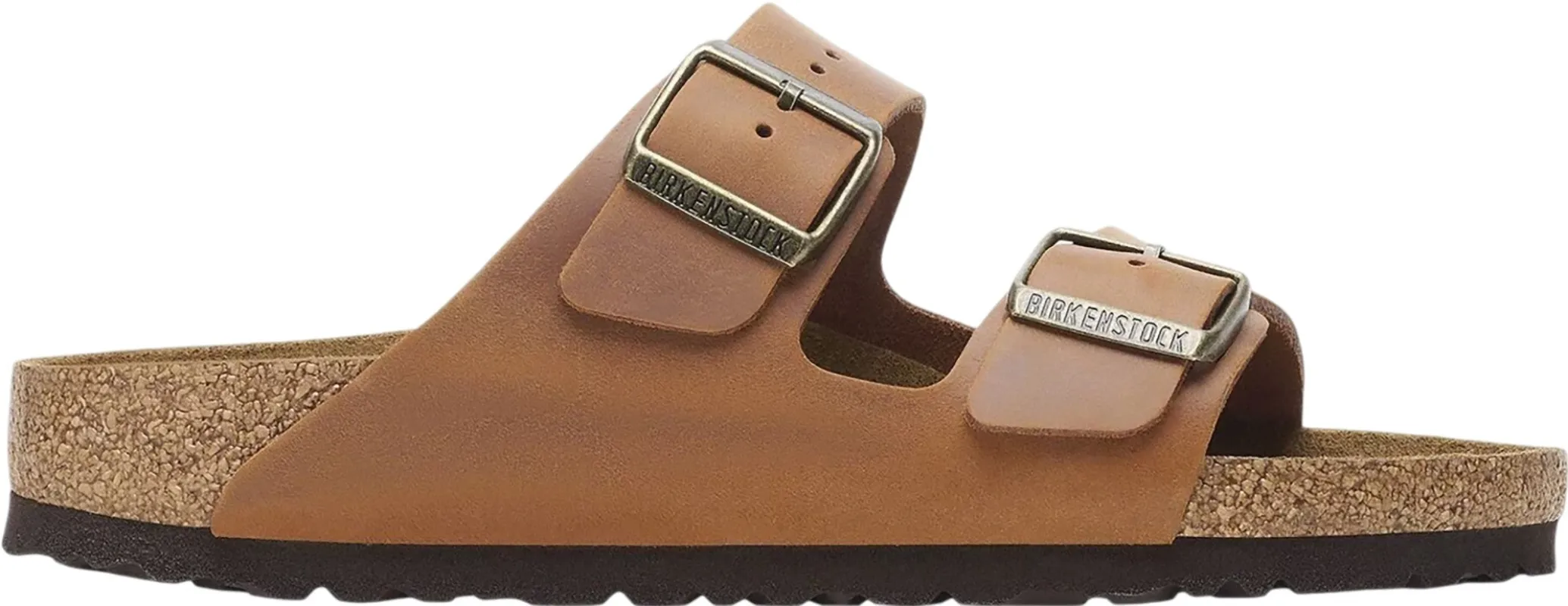 Birkenstock Unisex Arizona BS Natural Leather Cognac sold by Zulily