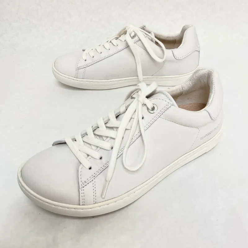 Birkenstock Unisex Levin Natural Leather White sold by Zulily