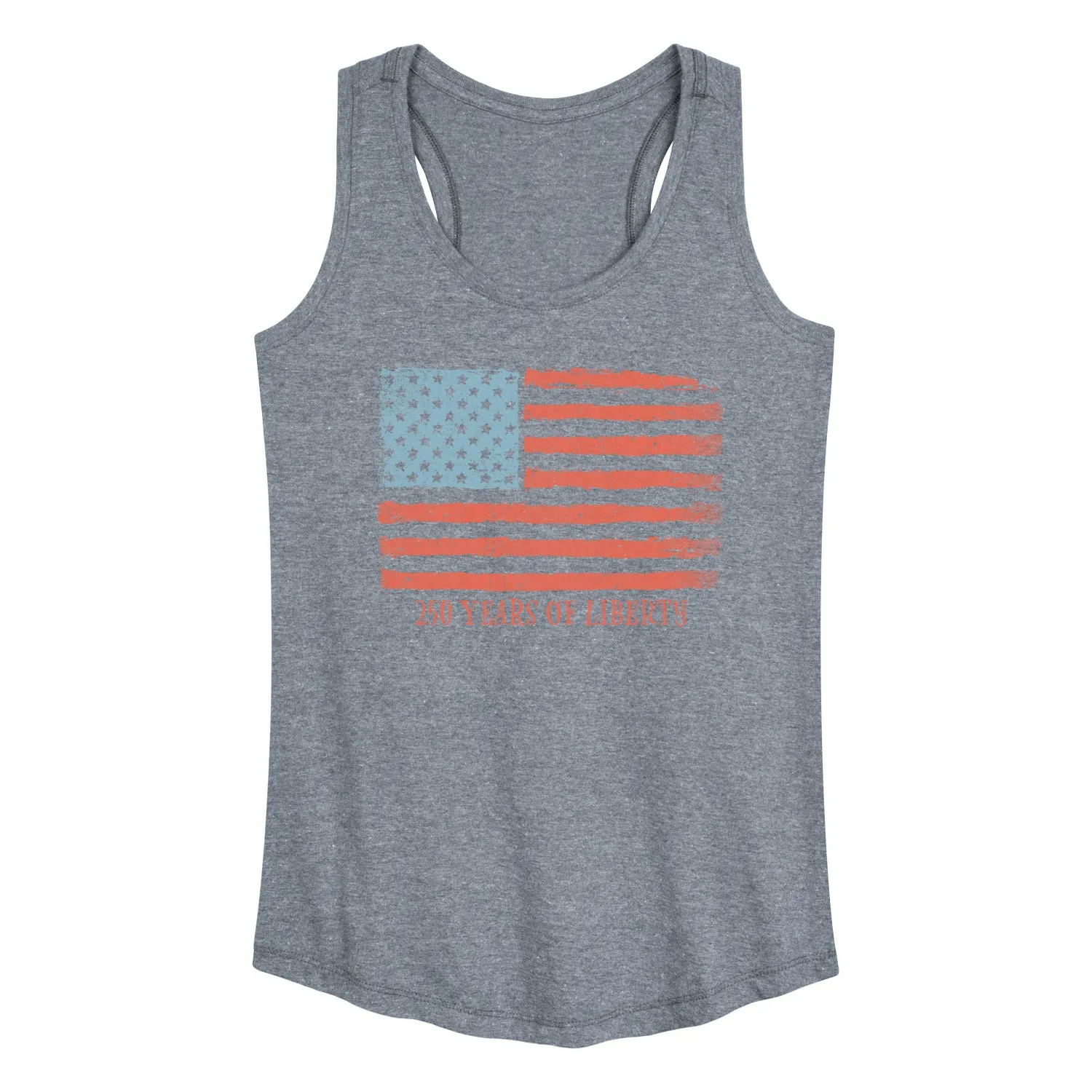 Instant Message - 250 Years of Liberty Flag - Women's Racerback Graphic Tank sold by Zulily