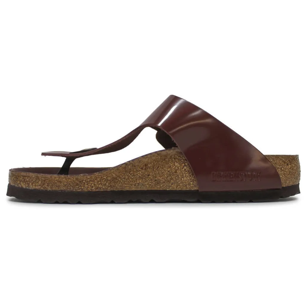 Birkenstock Unisex Gizeh Big Buckle Natural Leather Patent Chocolate sold by Zulily product image thumbnail 3