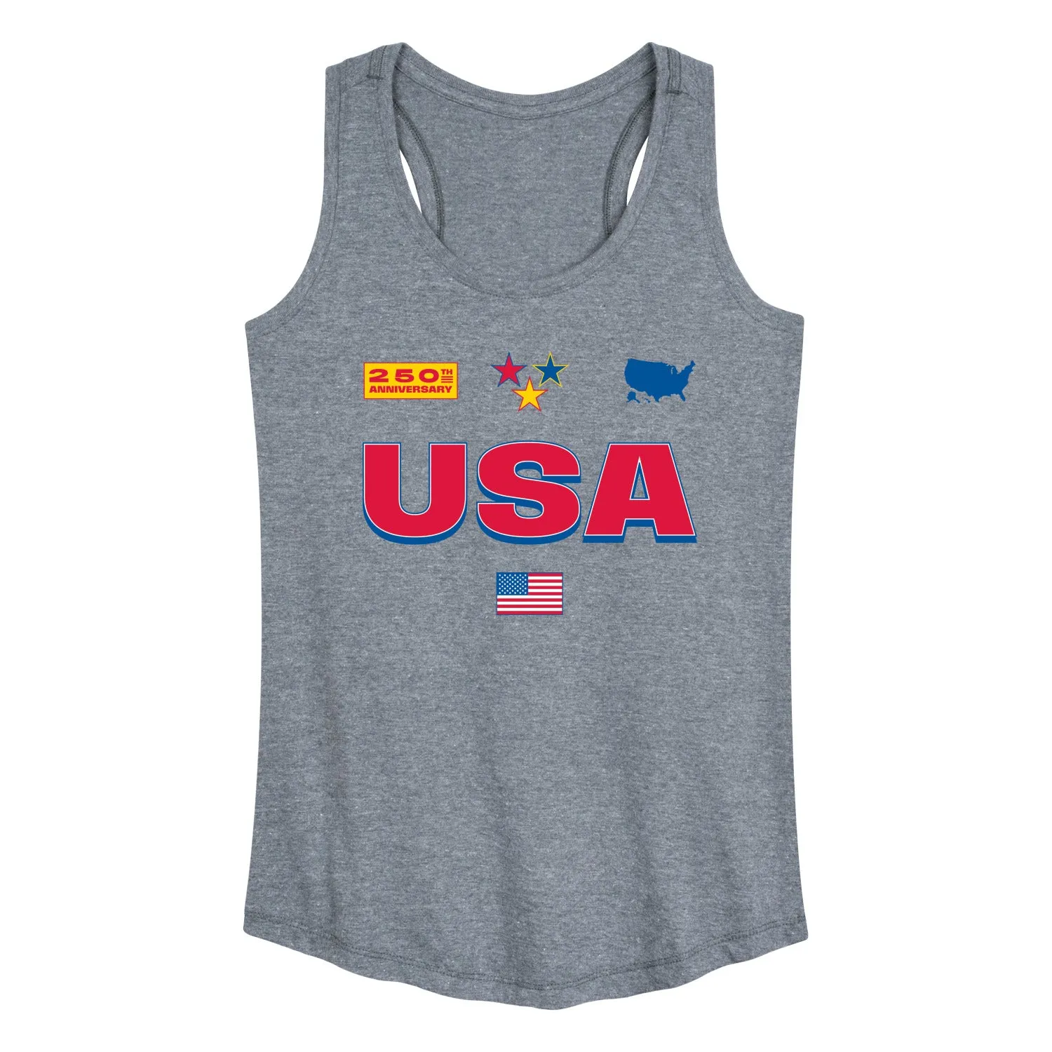 Instant Message - USA 250 Jersey - Women's Racerback Graphic Tank sold by Zulily