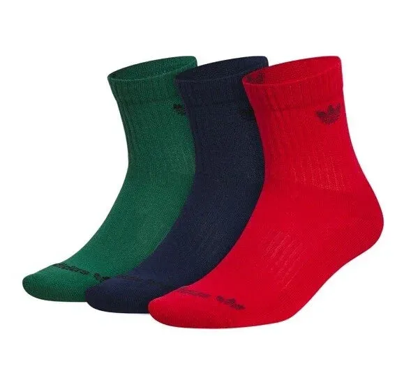 adidas Originals Trefoil Socks - 3 Pairs Hight Quarter sold by Zulily