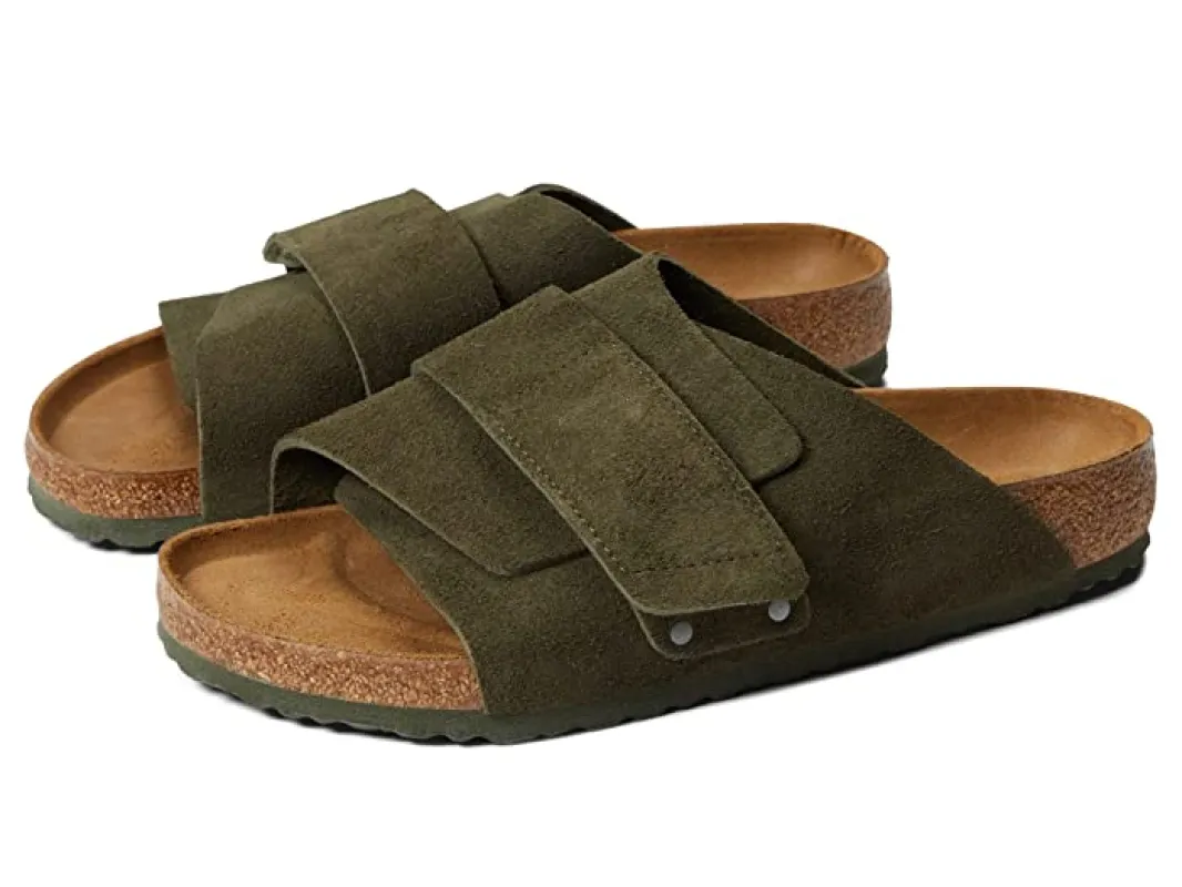 Birkenstock Unisex Kyoto Suede Leather Thyme sold by Zulily