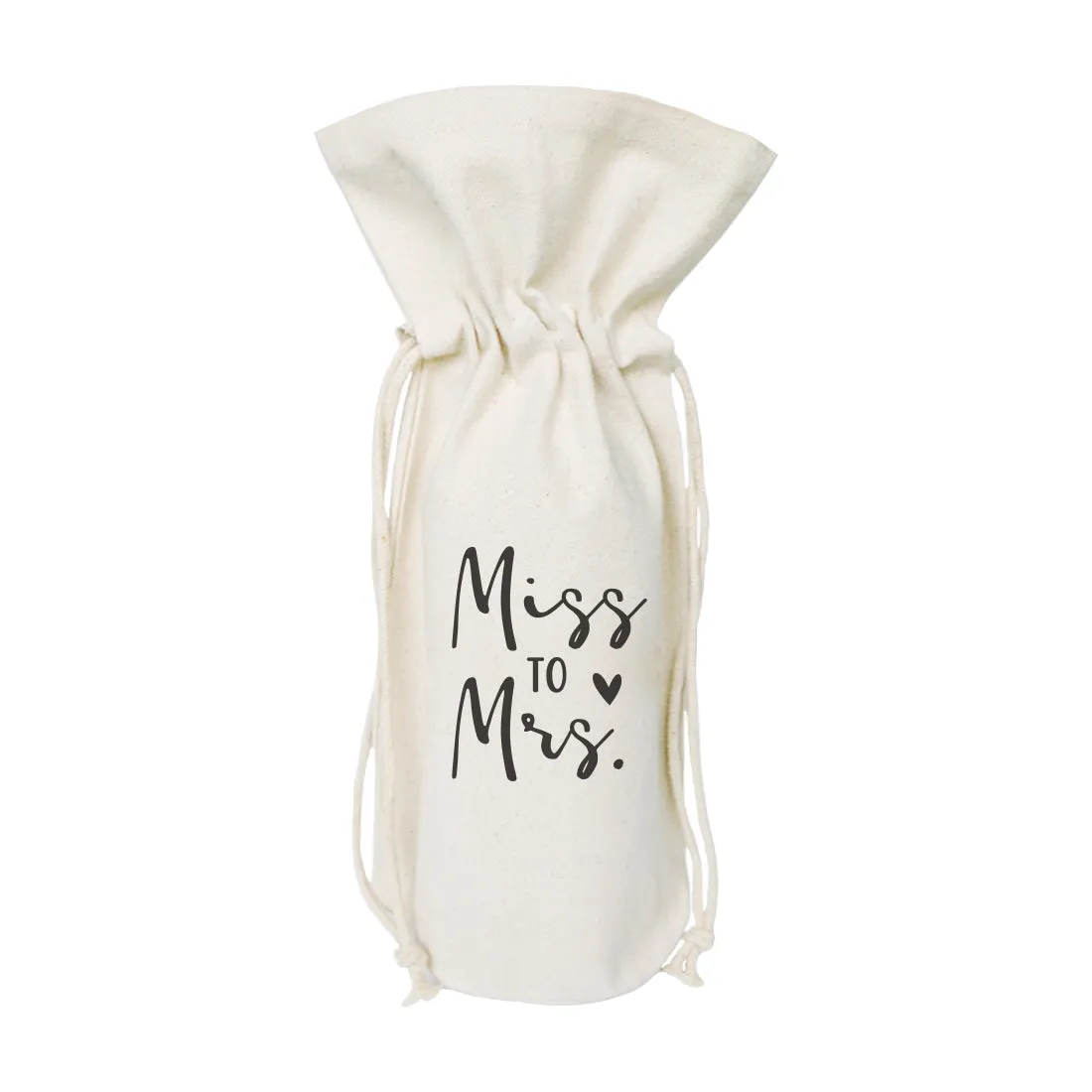 Miss to Mrs. Cotton Canvas Wine Bag by The Cotton & Canvas Co. sold by Zulily