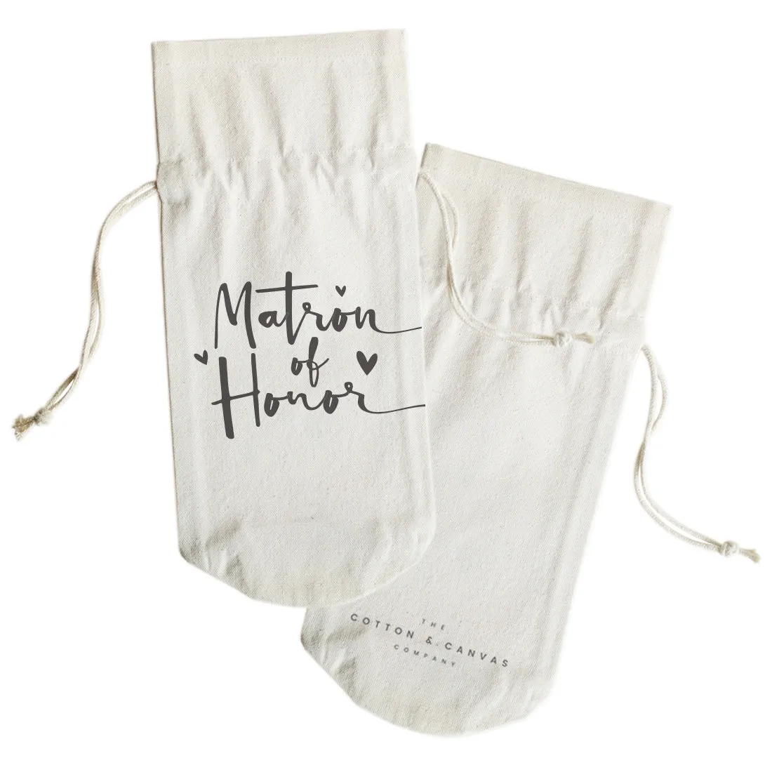 Matron of Honor Canvas Wine Bag by The Cotton & Canvas Co. sold by Zulily product image thumbnail 2
