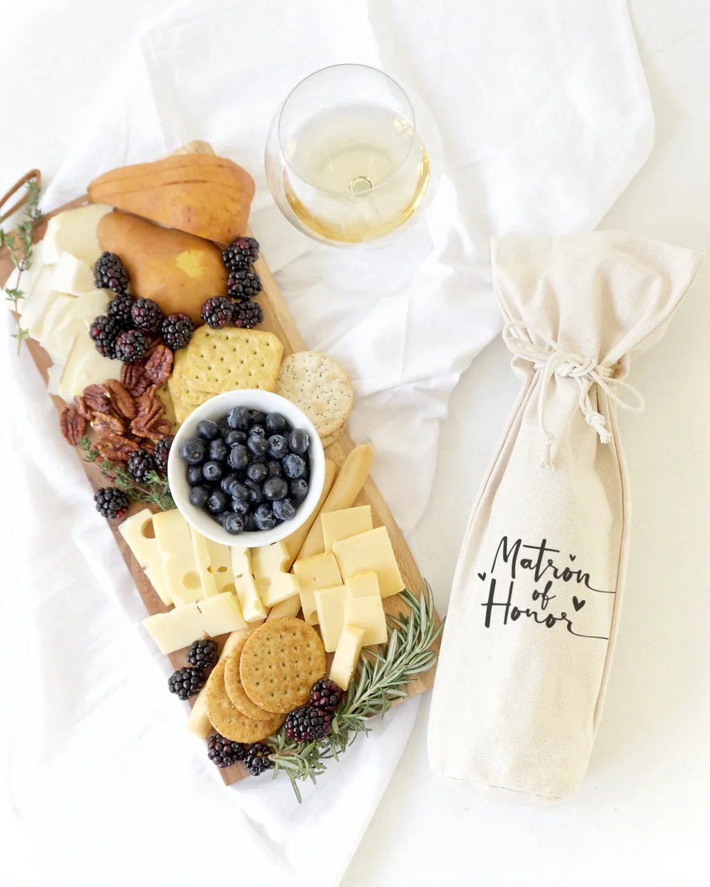 Matron of Honor Canvas Wine Bag by The Cotton & Canvas Co. sold by Zulily product image thumbnail 3