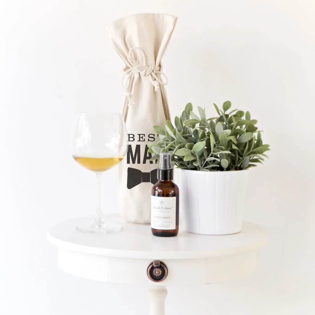 Best Man Cotton Canvas Wine Bag by The Cotton & Canvas Co. sold by Zulily product image thumbnail 4