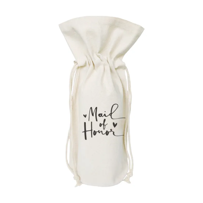 Maid of Honor Cotton Canvas Wine Bag by The Cotton & Canvas Co. sold by Zulily