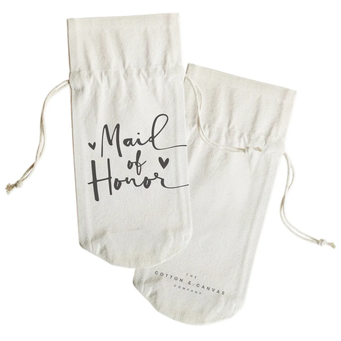 Maid of Honor Cotton Canvas Wine Bag by The Cotton & Canvas Co. sold by Zulily product image thumbnail 2