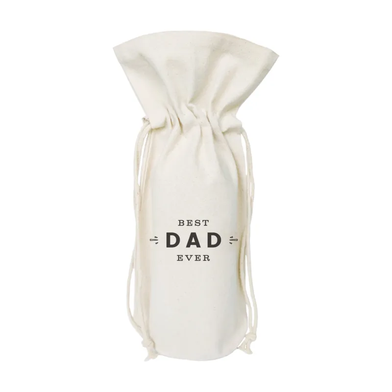 Best Dad Ever Cotton Canvas Wine Bag by The Cotton & Canvas Co. sold by Zulily