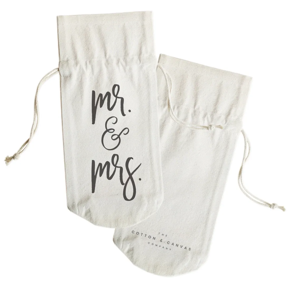 Mr. & Mrs. Canvas Wine Bag by The Cotton & Canvas Co. sold by Zulily product image thumbnail 2