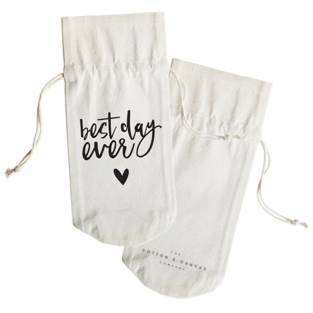 Best Day Ever Canvas Wine Bag by The Cotton & Canvas Co. sold by Zulily product image thumbnail 2