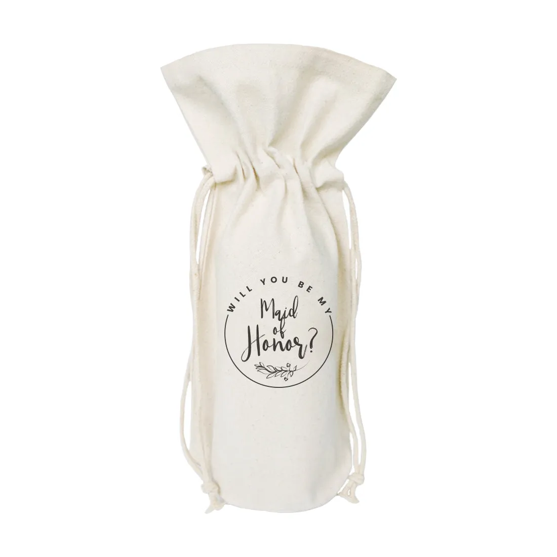 Will You Be My Maid of Honor? Cotton Canvas Wine Bag by The Cotton & Canvas Co. sold by Zulily