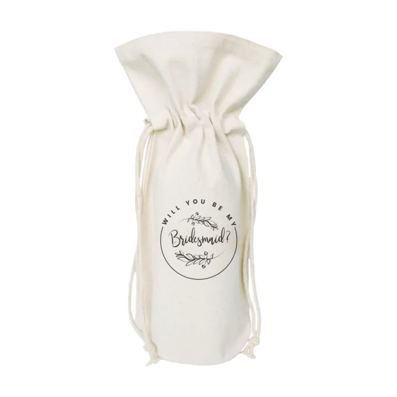 Will You Be My Bridesmaid? Cotton Canvas Wine Bag by The Cotton & Canvas Co. sold by Zulily