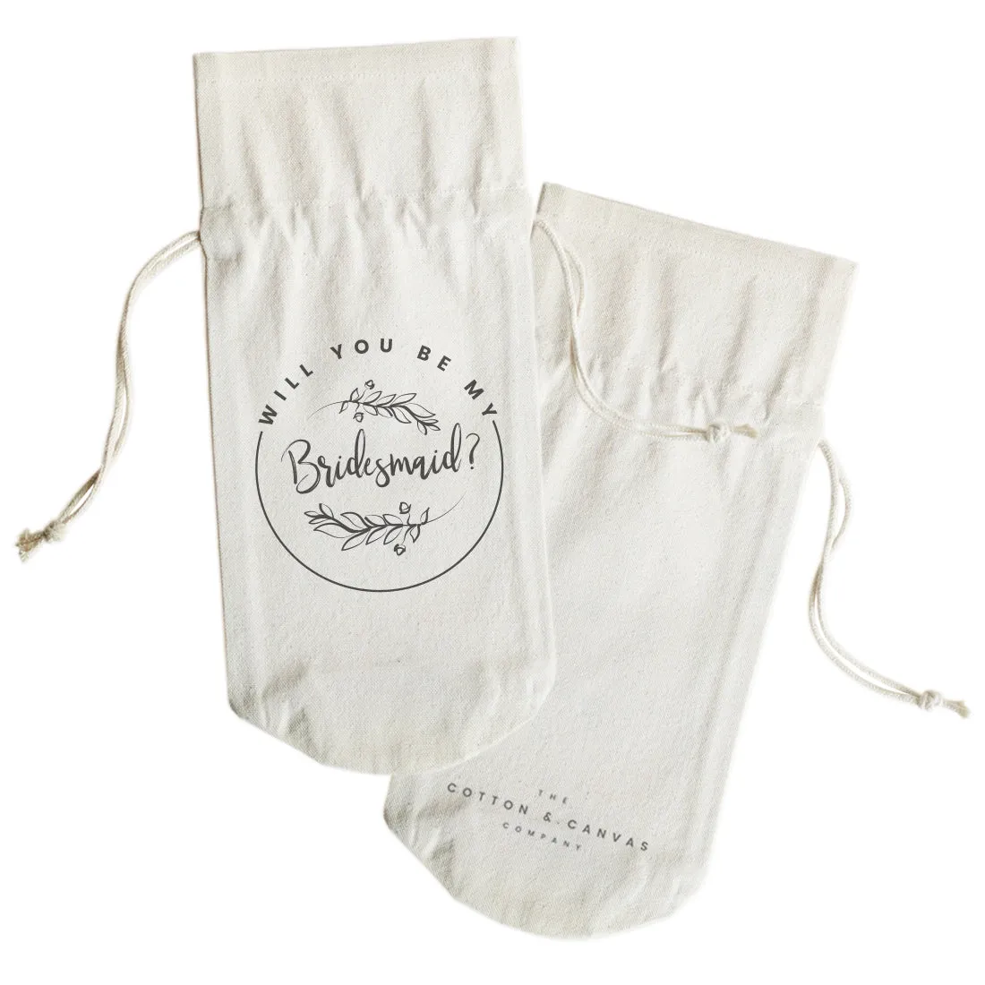 Will You Be My Bridesmaid? Cotton Canvas Wine Bag by The Cotton & Canvas Co. sold by Zulily product image thumbnail 2