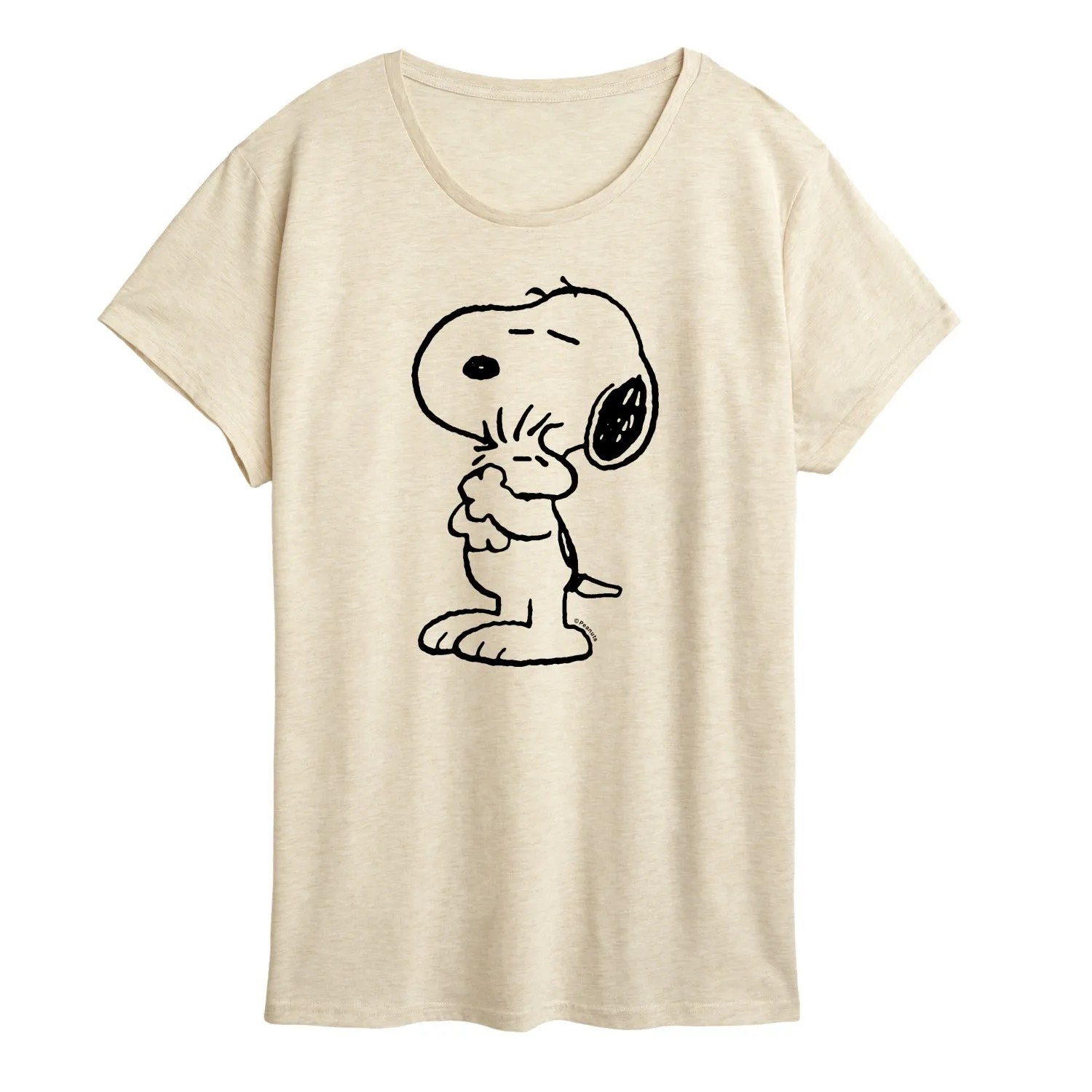 Peanuts - Snoopy Loves Woodstock - Women's Short Sleeve Graphic T-Shirt sold by Zulily
