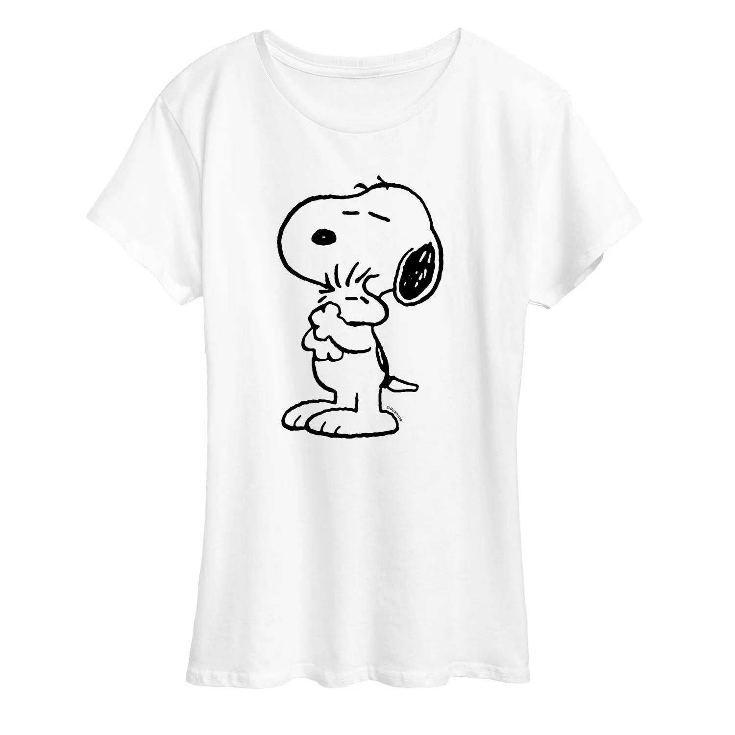 Peanuts - Snoopy Loves Woodstock - Women's Short Sleeve Graphic T-Shirt sold by Zulily product image thumbnail 5