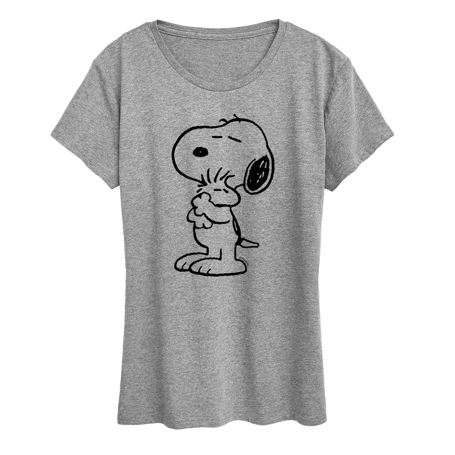 Peanuts - Snoopy Loves Woodstock - Women's Short Sleeve Graphic T-Shirt sold by Zulily product image thumbnail 2