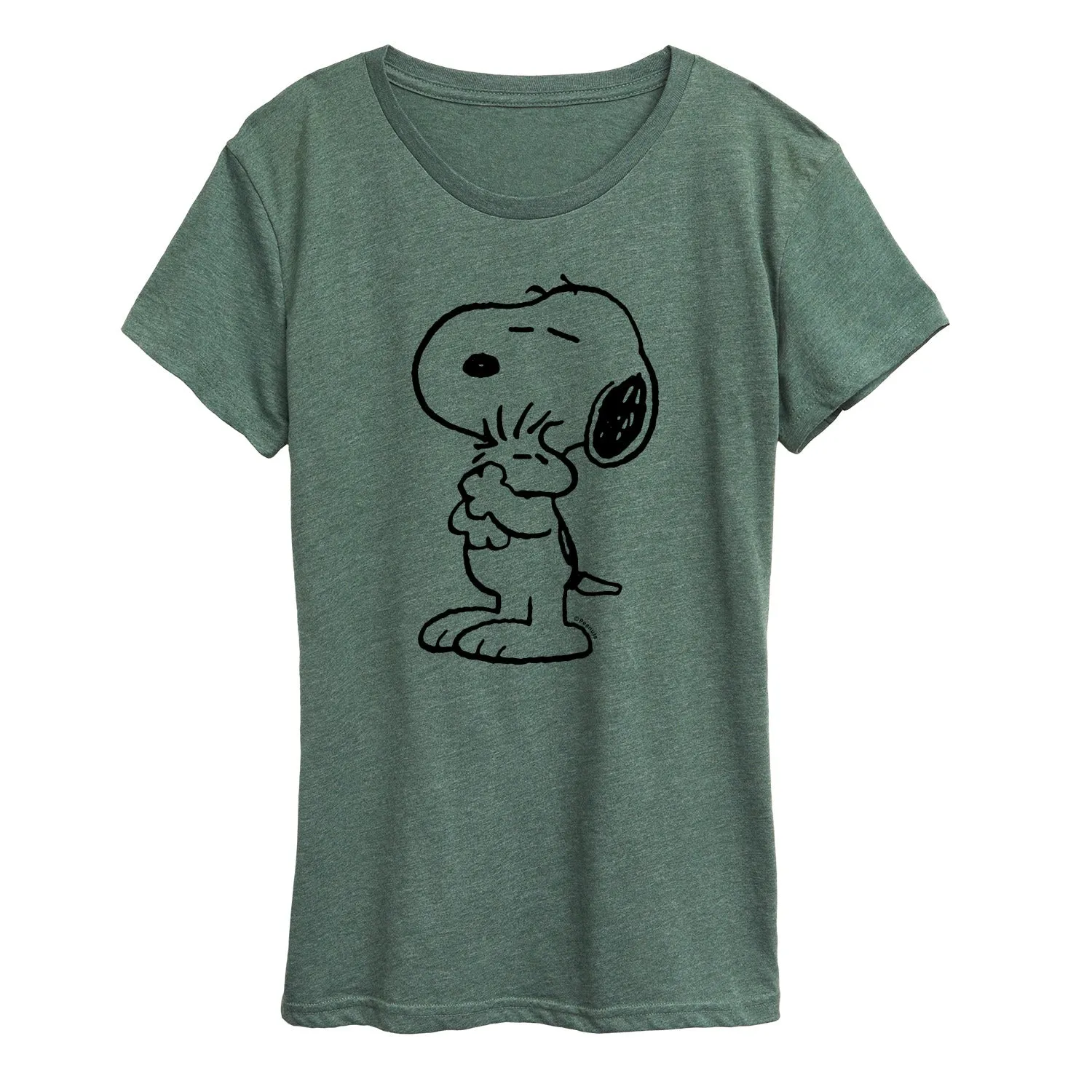 Peanuts - Snoopy Loves Woodstock - Women's Short Sleeve Graphic T-Shirt sold by Zulily product image thumbnail 3