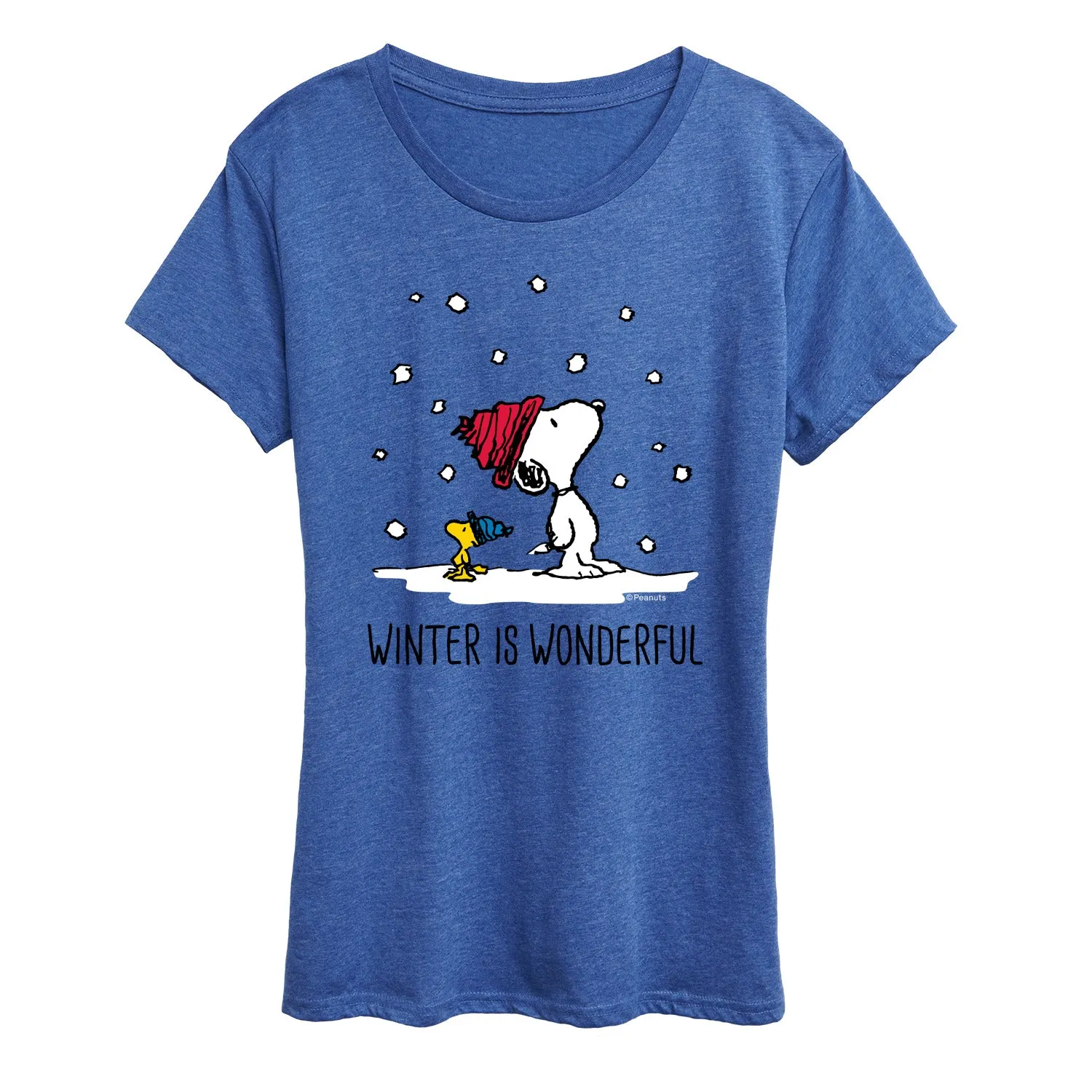 Peanuts - Winter is Wonderful - Women's Short Sleeve Graphic T-Shirt sold by Zulily product image thumbnail 2