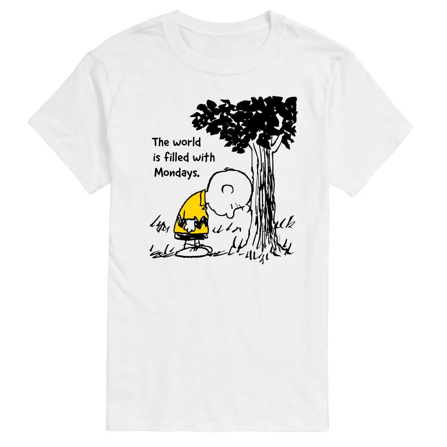 Peanuts - World Filled With Mondays - Men's Short Sleeve Graphic T-Shirt sold by Zulily product image thumbnail 3