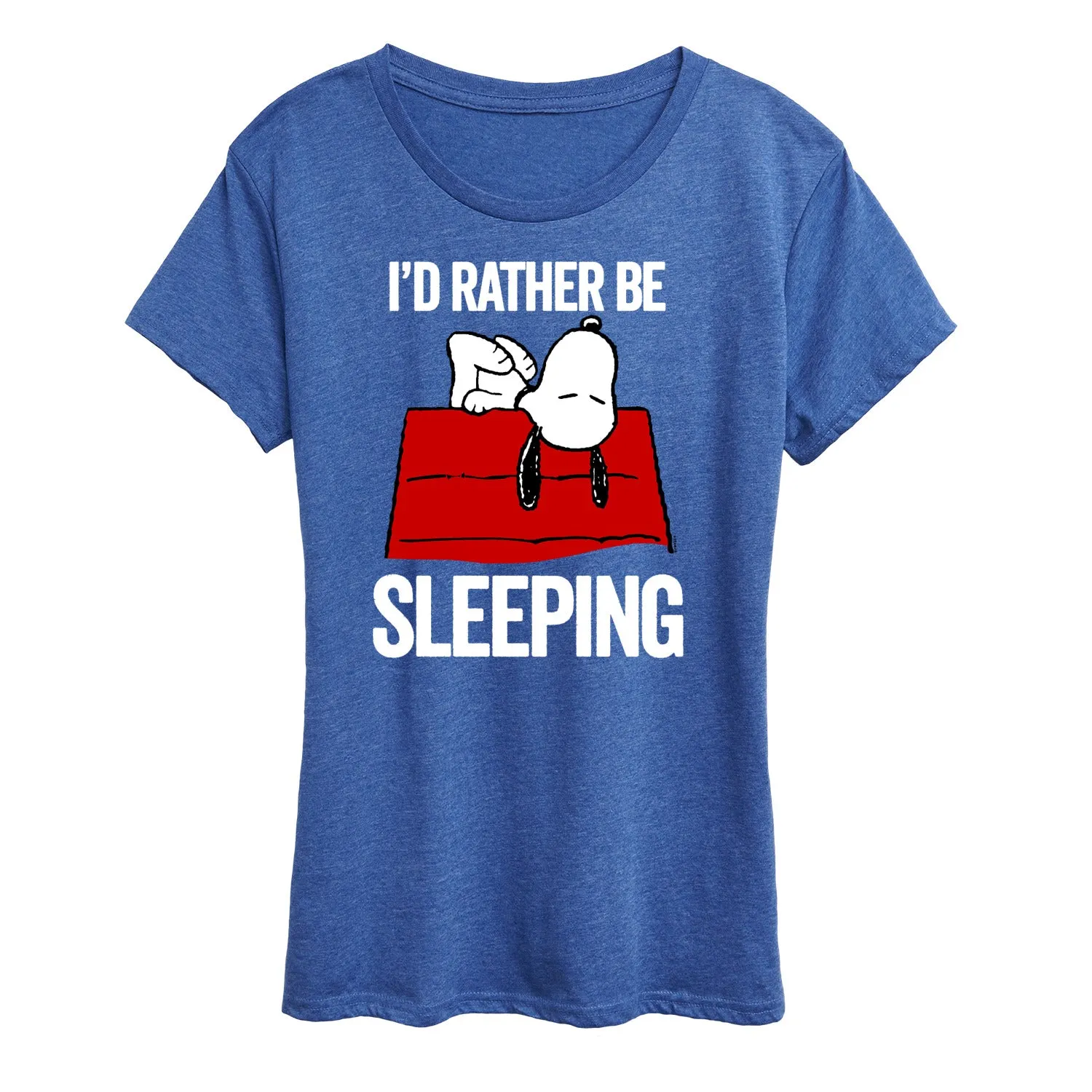 Peanuts - I'd Rather Be Sleeping - Women's Short Sleeve Graphic T-Shirt sold by Zulily product image thumbnail 4