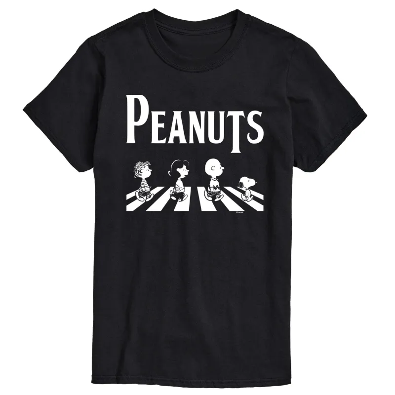 Peanuts - Crosswalk- Men's Short Sleeve Graphic T-Shirt sold by Zulily
