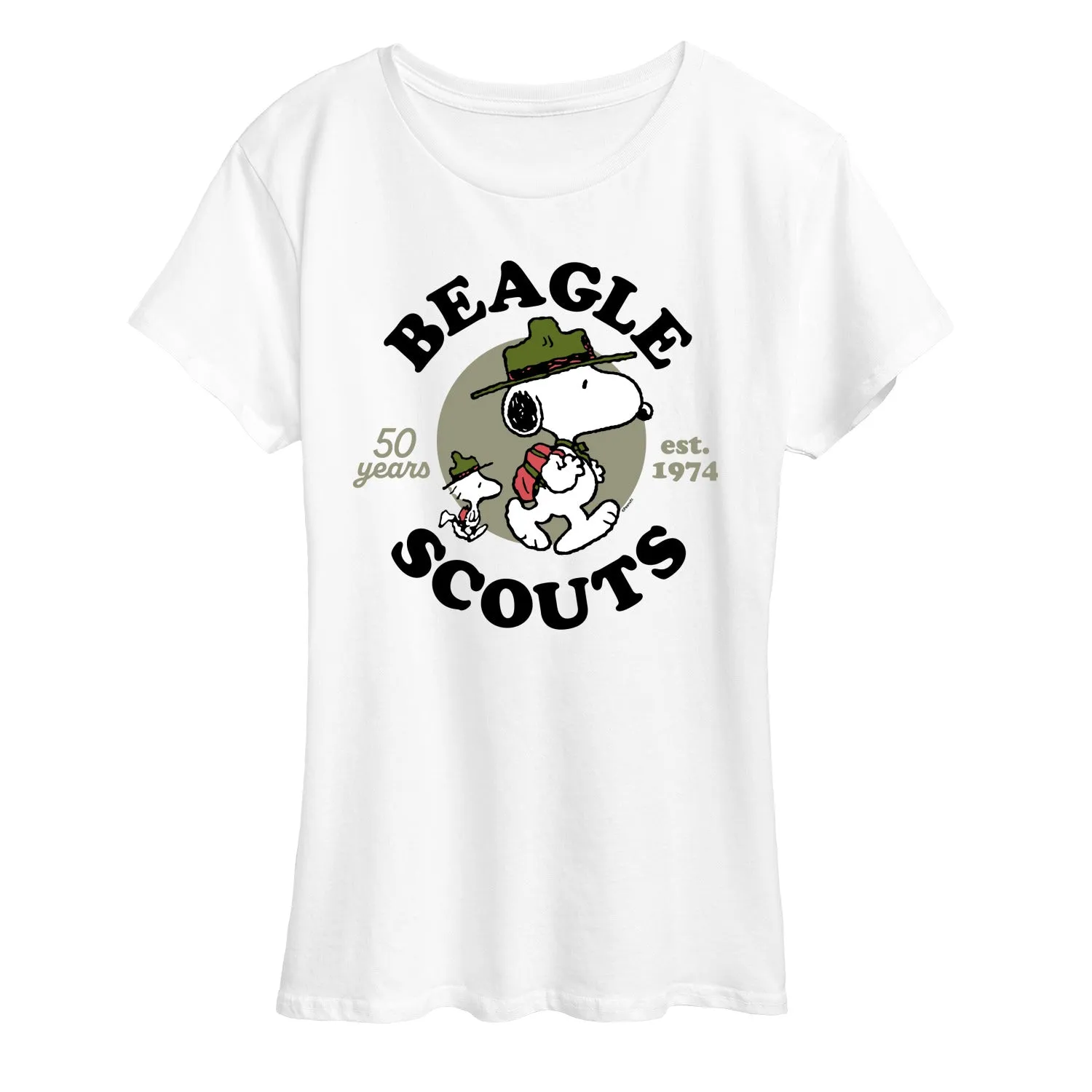 Peanuts - Snoopy Woodstock Beagle Scout - Women's Short Sleeve Graphic T-Shirt sold by Zulily product image thumbnail 4