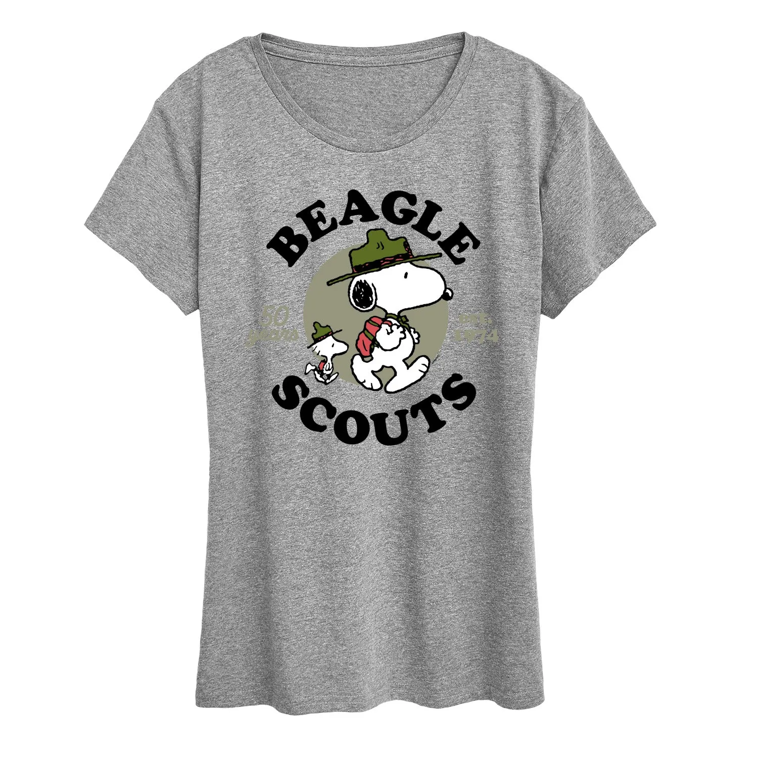 Peanuts - Snoopy Woodstock Beagle Scout - Women's Short Sleeve Graphic T-Shirt sold by Zulily product image thumbnail 2