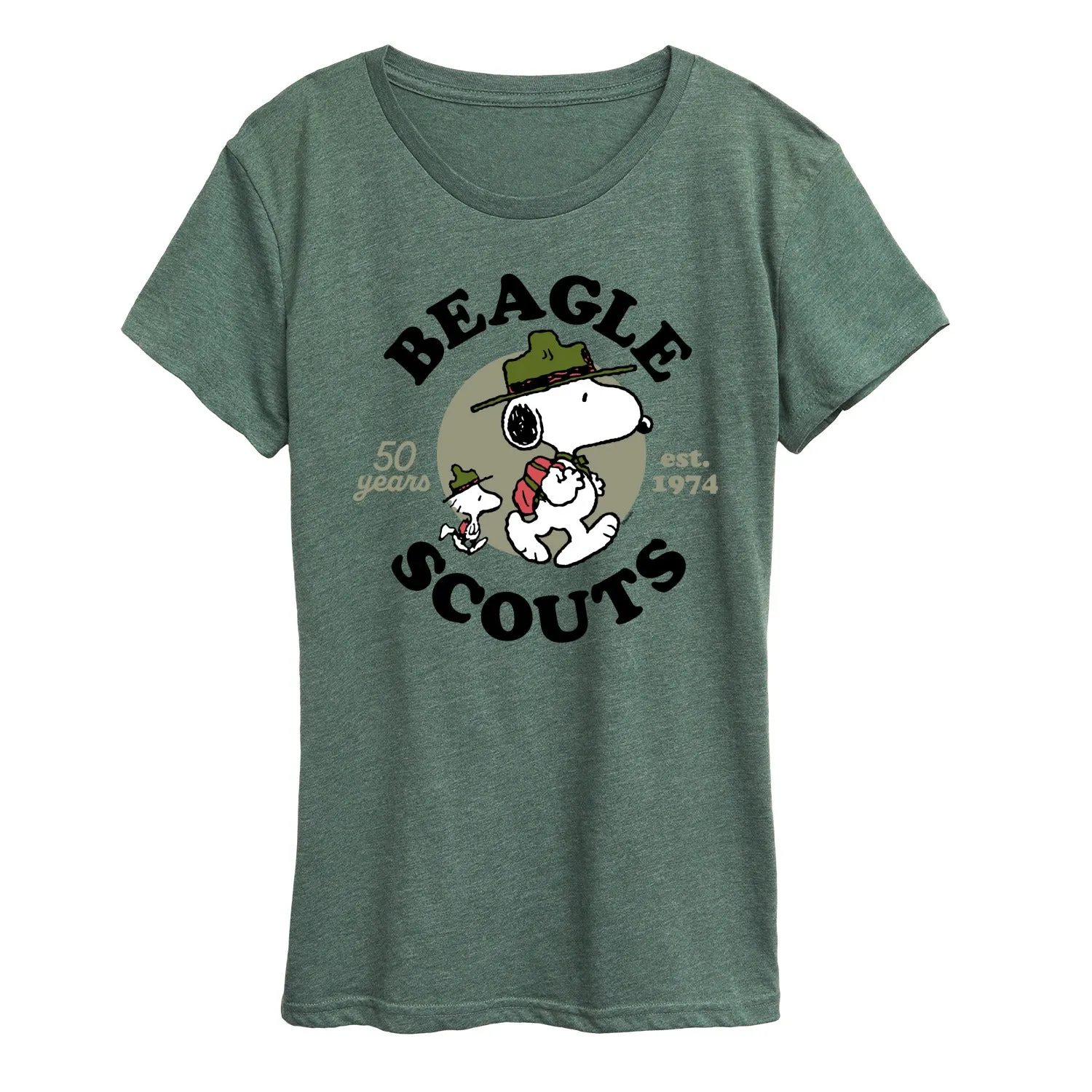 Peanuts - Snoopy Woodstock Beagle Scout - Women's Short Sleeve Graphic T-Shirt sold by Zulily product image thumbnail 3