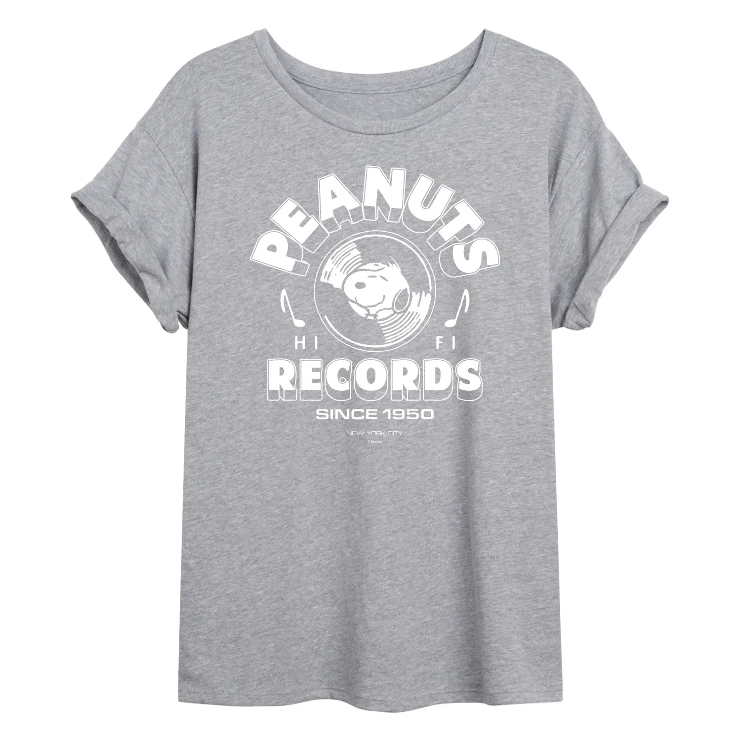 Peanuts - Snoopy Vinyl - Women's Oversized T-Shirt sold by Zulily product image thumbnail 2