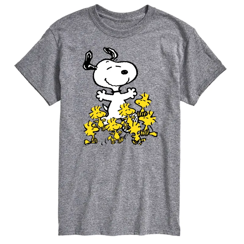Peanuts - Snoopy and Woodstocks - Men's Short Sleeve Graphic T-Shirt sold by Zulily
