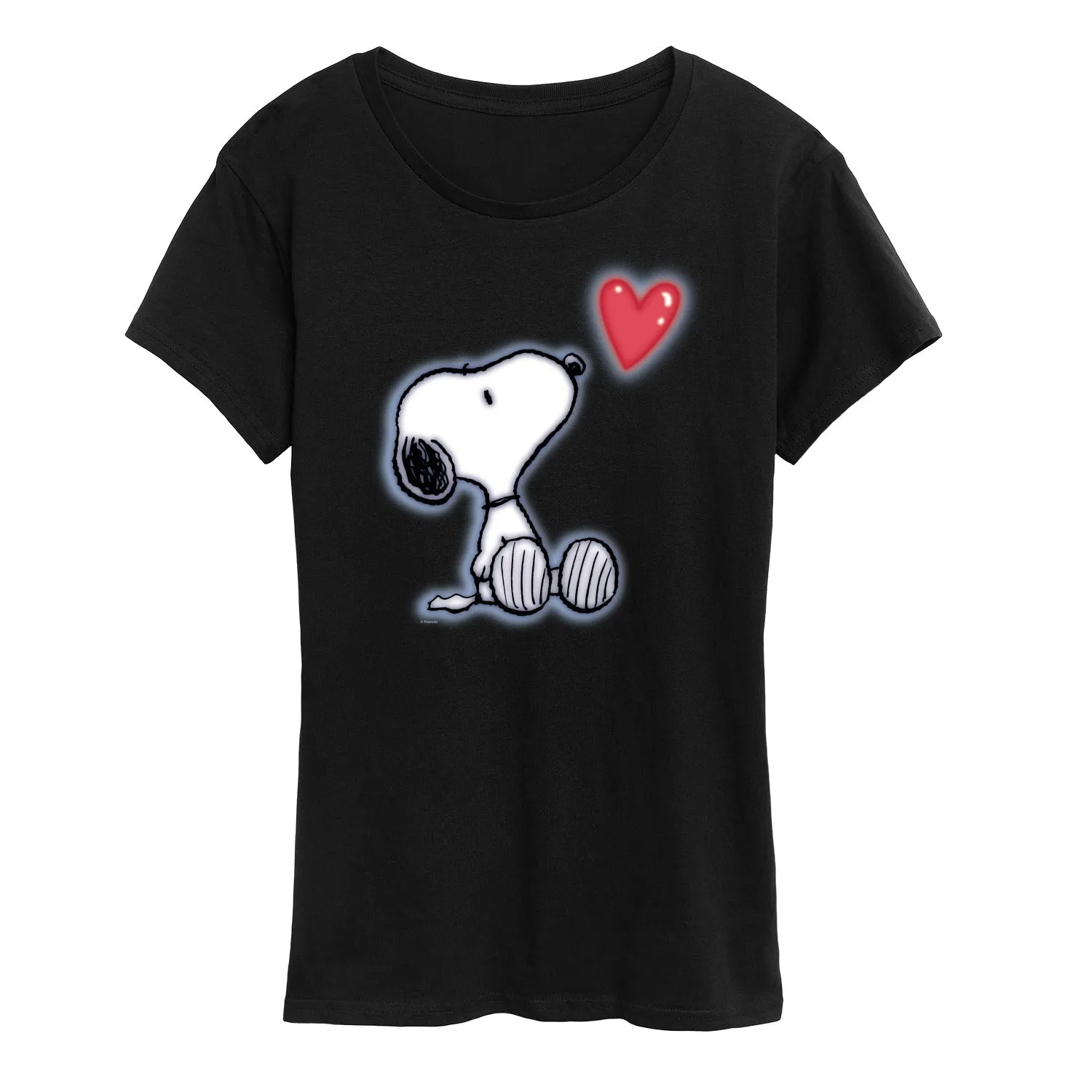 Peanuts - Snoopy Heart - Women's Short Sleeve Graphic T-Shirt sold by Zulily