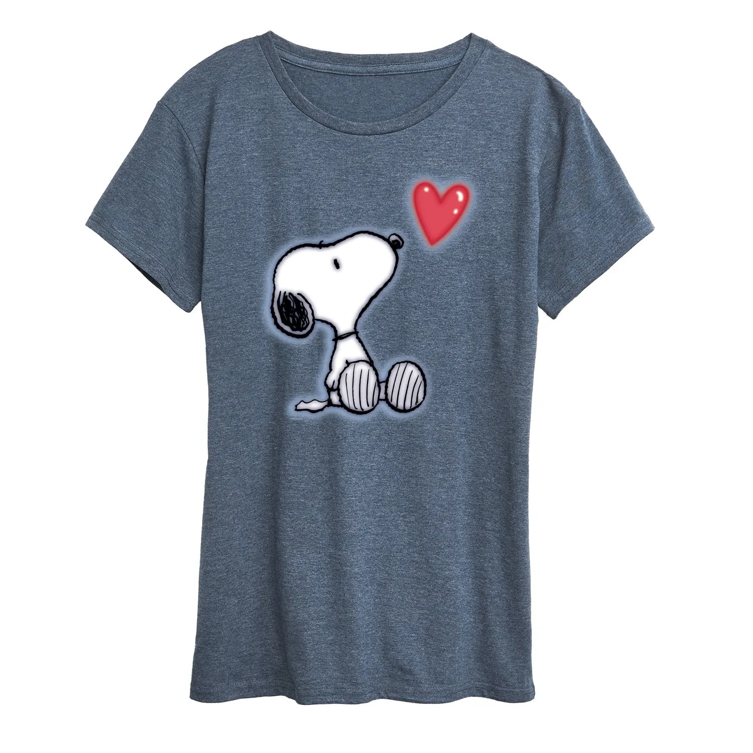 Peanuts - Snoopy Heart - Women's Short Sleeve Graphic T-Shirt sold by Zulily product image thumbnail 2