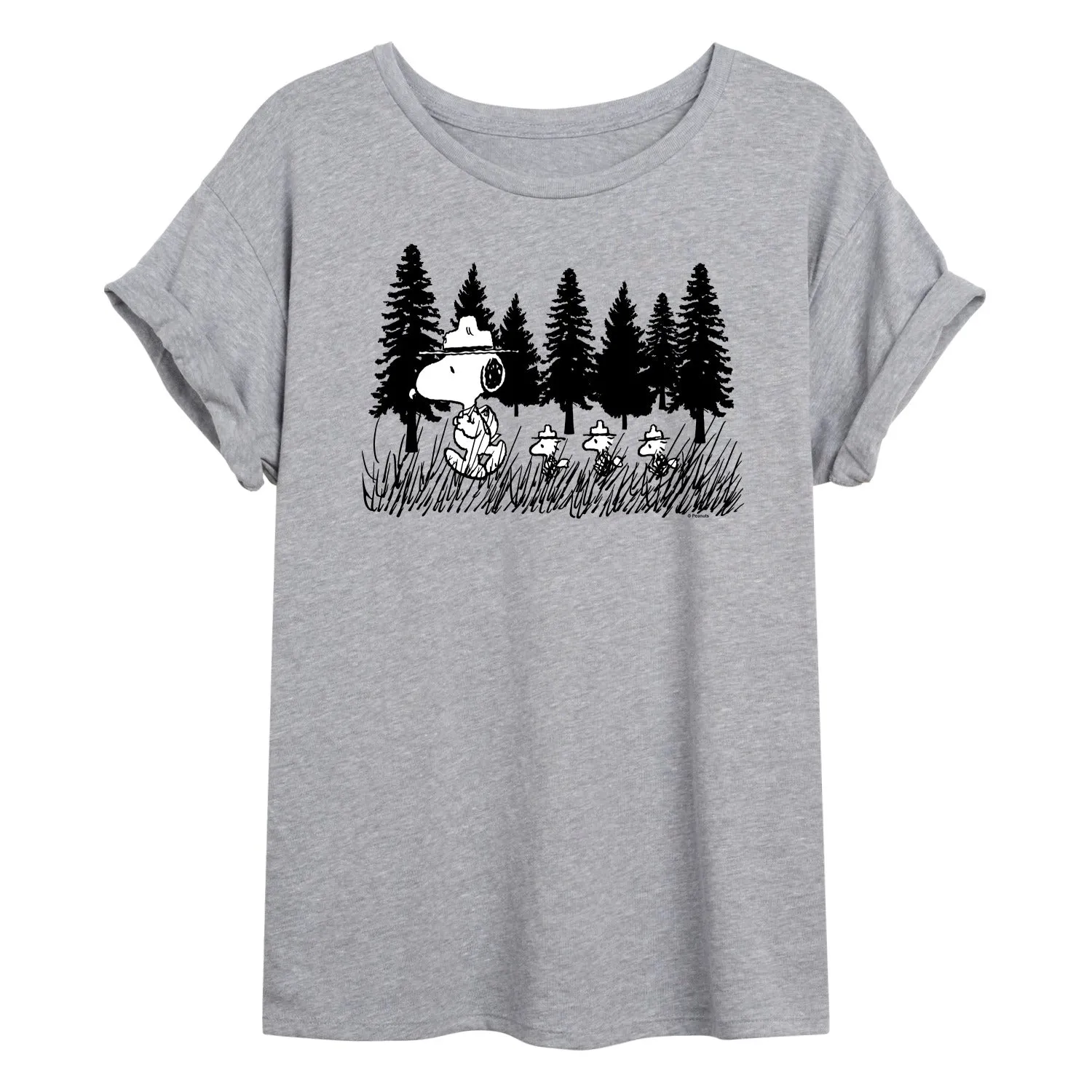 Peanuts - Troopping Along - Women's Oversized T-Shirt sold by Zulily