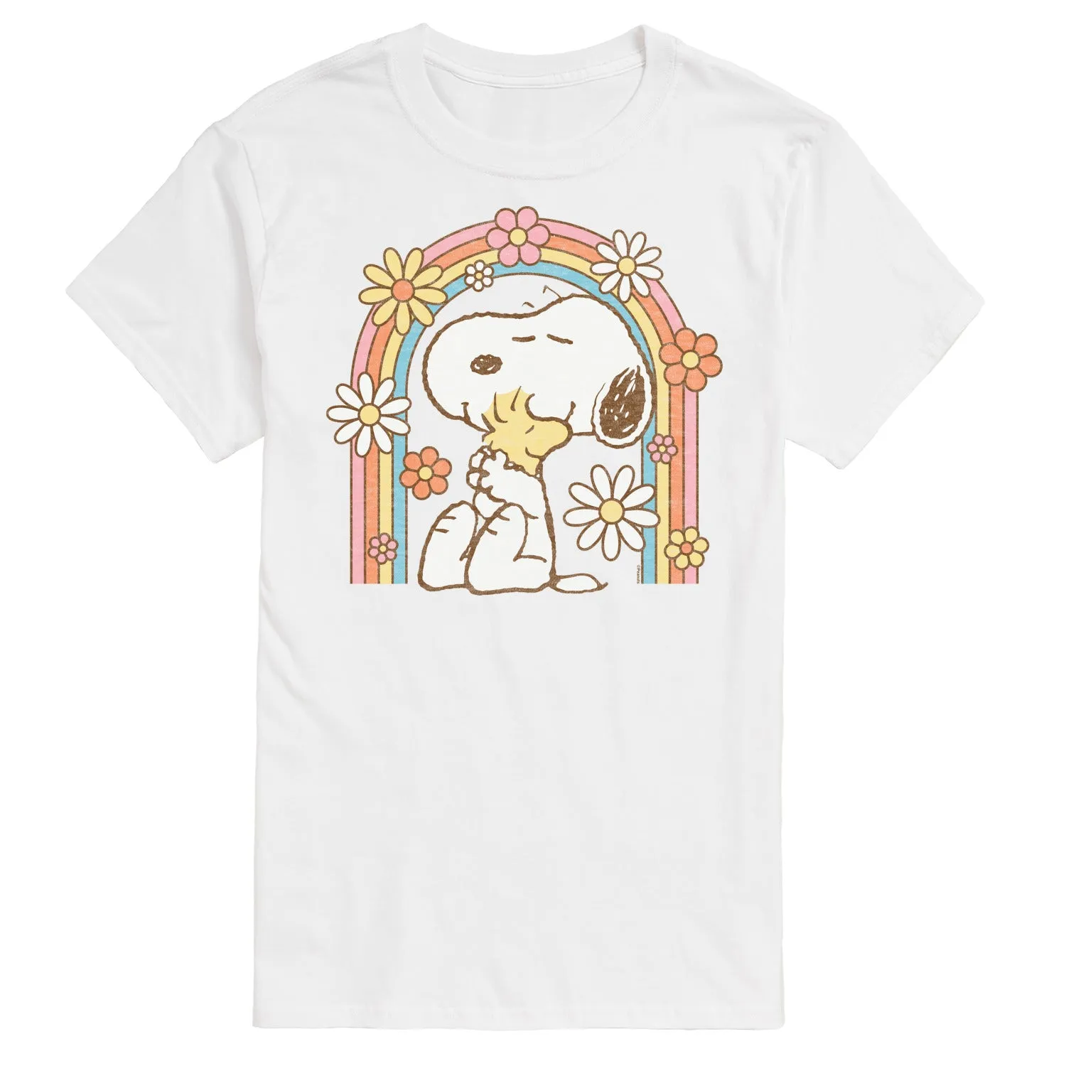 Peanuts - Retro Flower Rainbow - Men's Short Sleeve Graphic T-Shirt sold by Zulily product image thumbnail 3