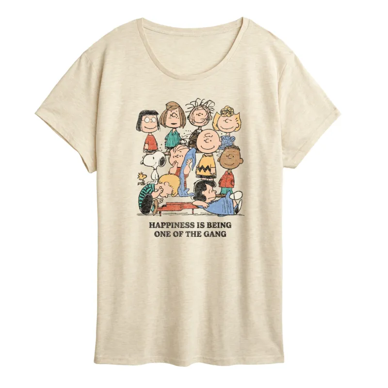 Peanuts - One Of The Gang - Women's Short Sleeve Graphic T-Shirt sold by Zulily