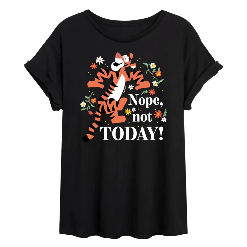 Winnie the Pooh - Tigger - Nope, Not Today - Women's Oversized T-Shirt sold by Zulily