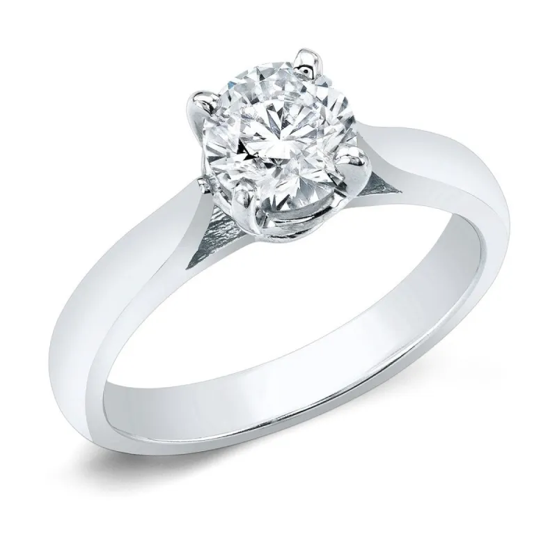 Auriya 14k Gold 2 Carat Round Moissanite Solitaire Engagement Ring sold by Zulily