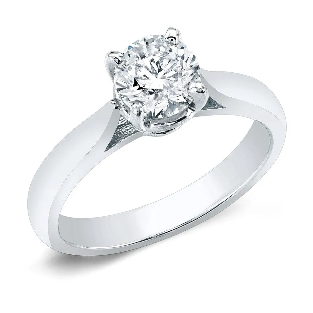 Auriya 14k Gold 2 Carat Round Moissanite Solitaire Engagement Ring sold by Zulily